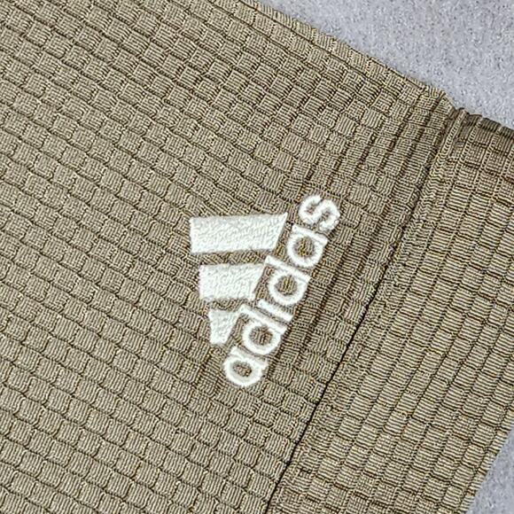 NOTRE DAME Shirt Mens Large Green Button Up Short Sleeve ADIDAS Climalite Y2K - Picture 8 of 14